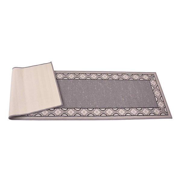 Purhome Trellis Bordered Slip Resistant Low Pile Runner Rug Wayfair